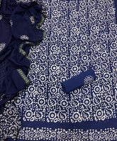 Block Print Elegant Cotton Suit Set - Yanchi